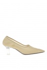 The Row beige ‘Sock Pump’ heeled pumps
