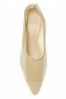 The Row beige ‘Sock Pump’ heeled pumps