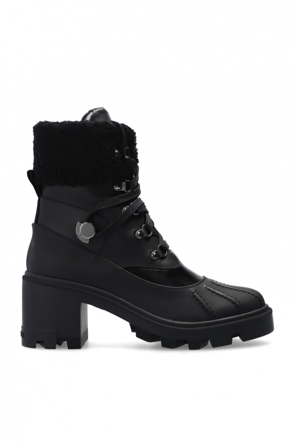 Moncler 'O' 'Corrine' lace-up heeled ankle boots