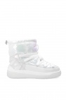 Moncler WHITE ‘Insolux’ shimmering snow boots
