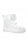 Moncler WHITE ‘Insolux’ shimmering snow boots