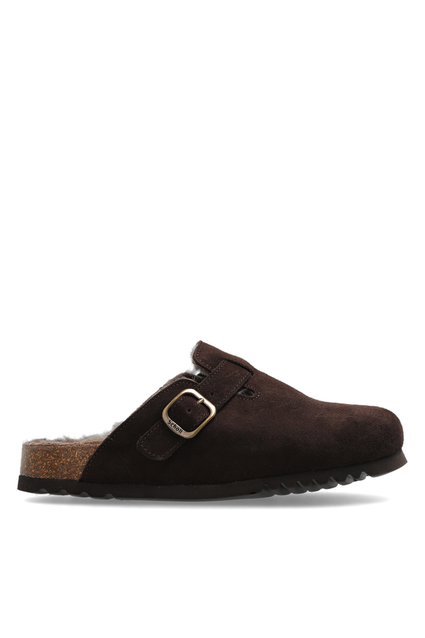 Leather slides ‘Fae New F’ od Scholl