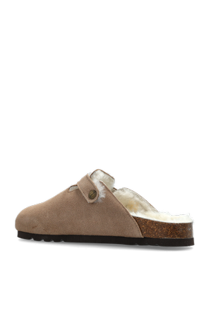 Scholl '‘Fae New F’' suede slides