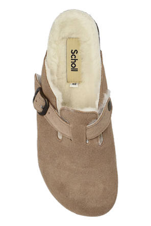Scholl '‘Fae New F’' suede slides
