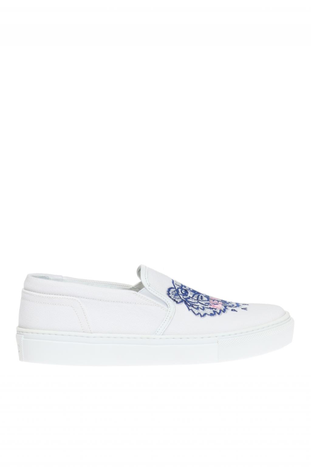 kenzo tiger slip on sneakers