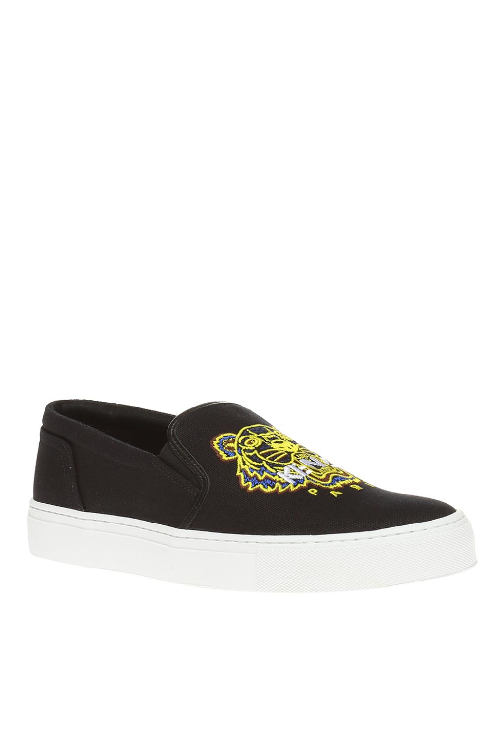 kenzo tiger slip on sneakers
