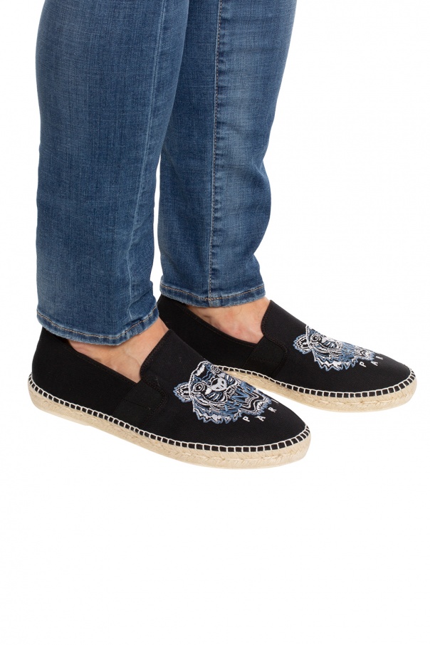 kenzo tiger espadrilles black