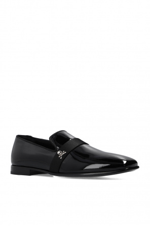 Philipp Plein Skull-embroidered loafers