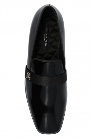 Philipp Plein Skull-embroidered loafers