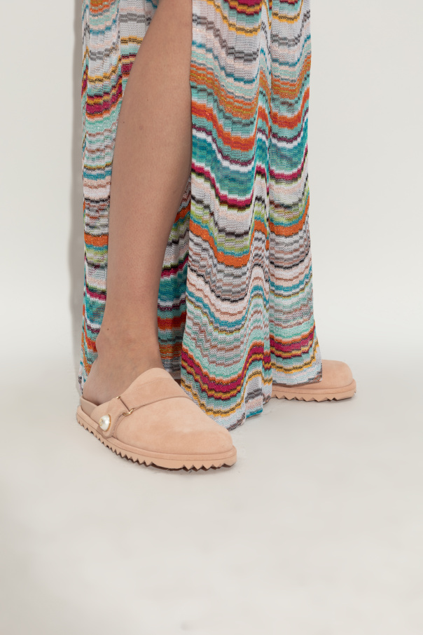 Jimmy Choo Suede slides ‘Fayence’