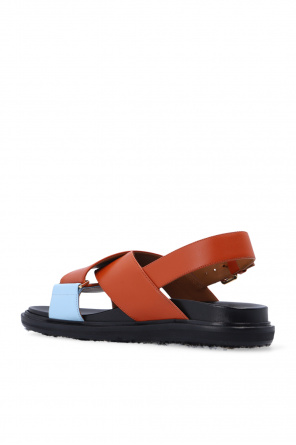 marni dalmatian-print Leather sandals