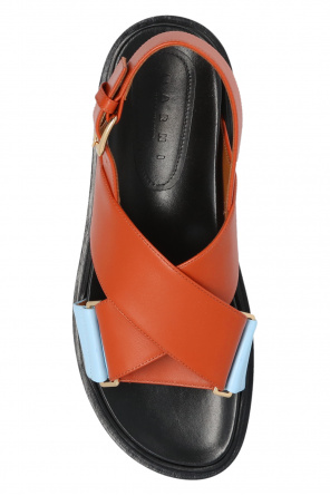 marni dalmatian-print Leather sandals