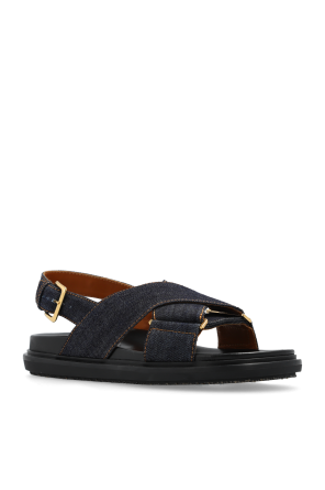 Marni Jeansowe sandały ‘Fussbett’