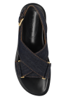Marni NAVY BLUE ‘Fussbett’ denim sandals