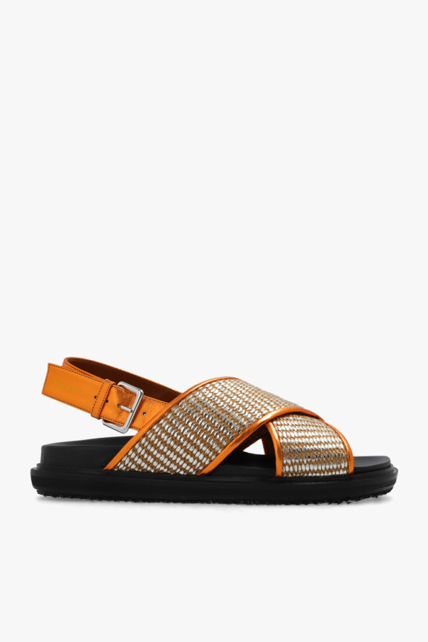 Marni striped Sandals with logo
