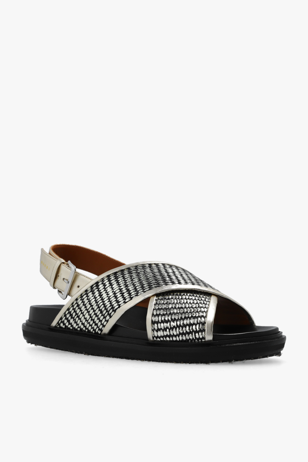 marni contrast-strap Sandals with logo