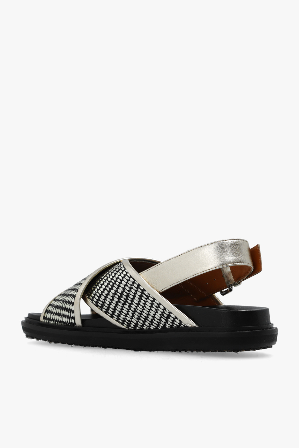 marni contrast-strap Sandals with logo