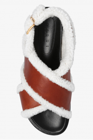 Marni Nano ‘Fussbett’ leather sandals