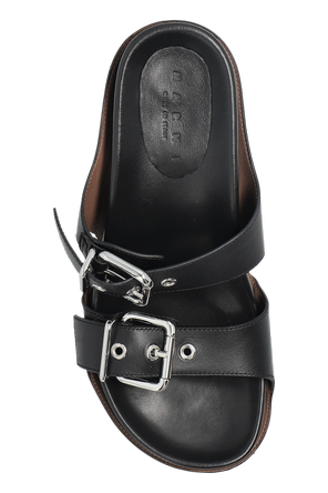 Marni Leather heeled mules