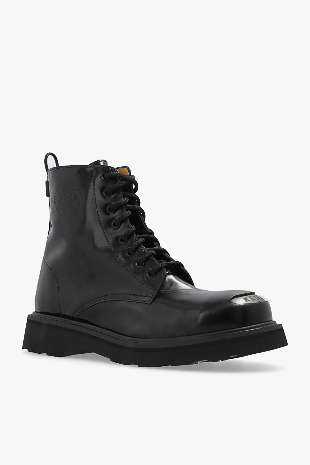 Kenzo Leather boots with logo