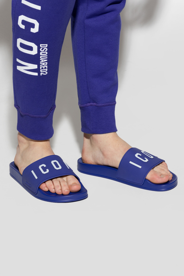 Dsquared2 Rubber slides with logo