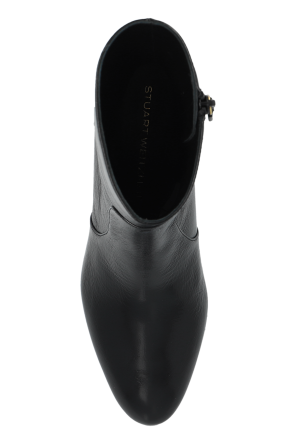Stuart Weitzman Patent leather ankle boots 'Flareblock'