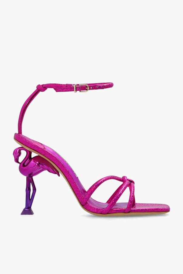 Sophia Webster ‘Flo Flamingo’ heeled sandals