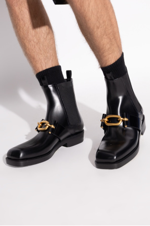 Leder-chelsea-boots od Balmain