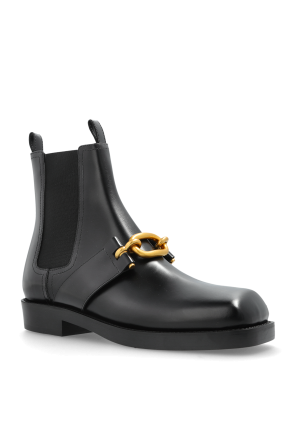 Balmain Leder-Chelsea-Boots