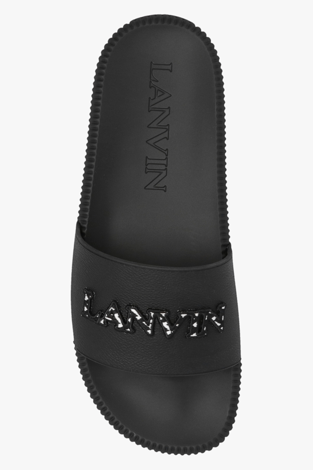 Lanvin Rubber slides with logo