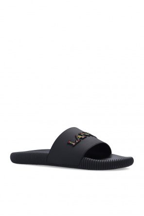 Lanvin Slides with logo