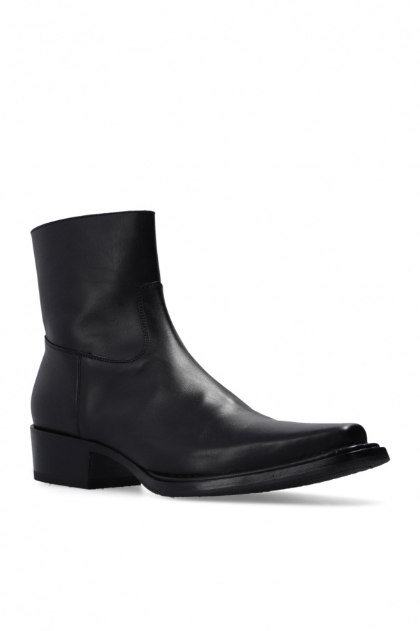 acne square toe boots