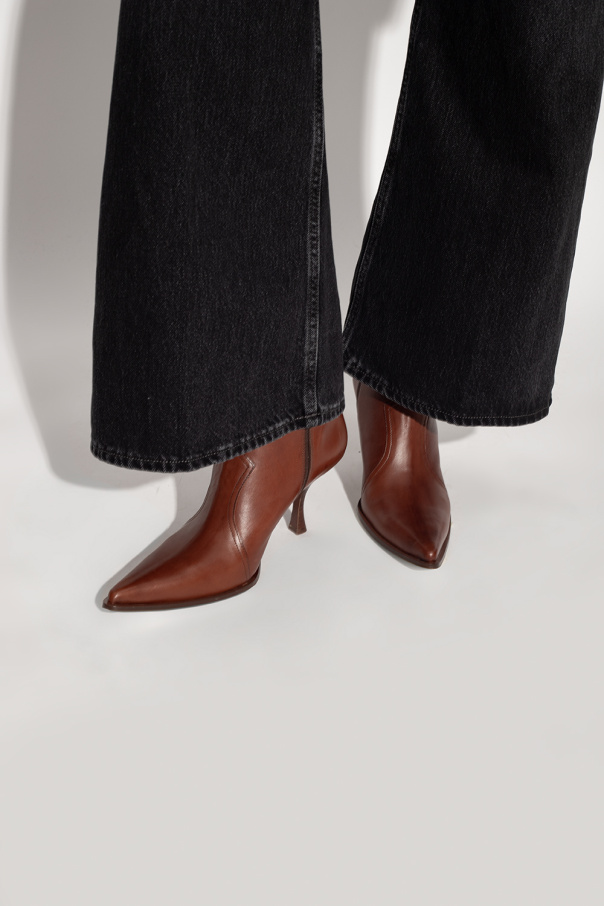 Acne Studios Heeled ankle boots in leather