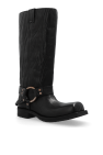 Acne Studios BLACK Leather 'biker' boots