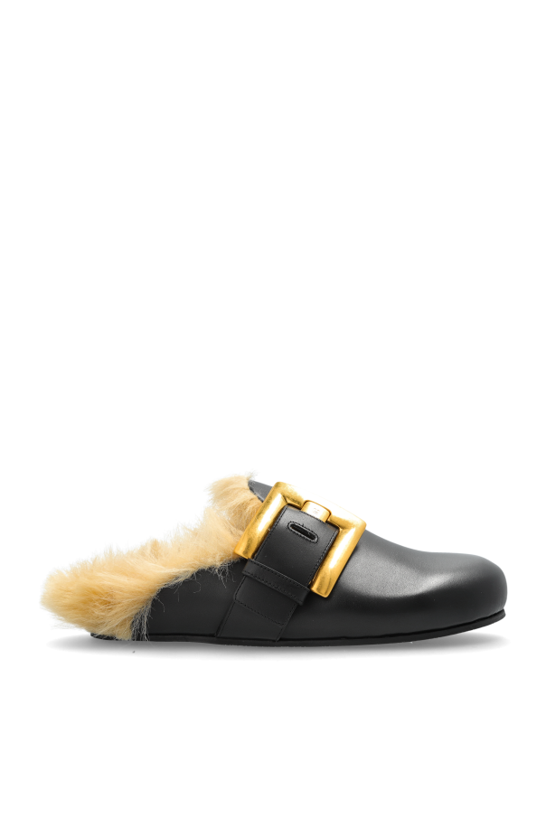 Leather slides od Balmain