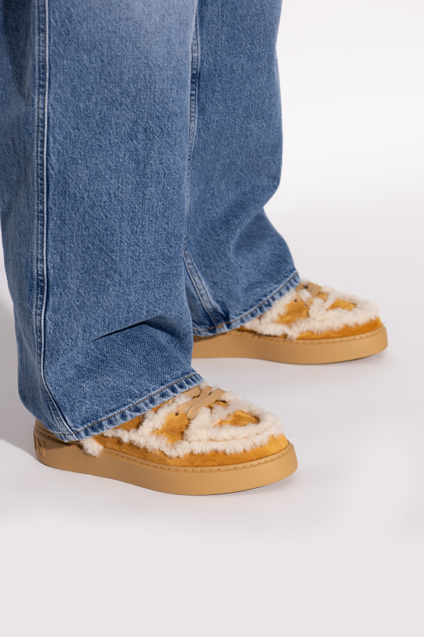 Balmain Sports shoes finished with fur