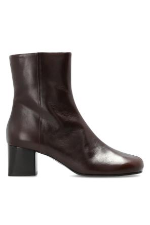 Leather ankle boots