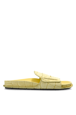 Suede slides