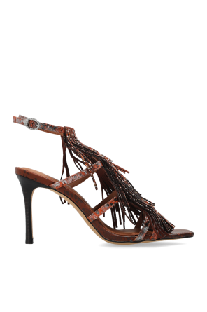 Heeled sandals "Fringe"