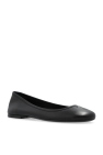 Ami Alexandre Mattiussi BLACK Leather Ballet Flats