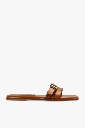 Leather slides with logo od Dsquared2