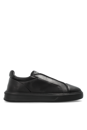 Leather sports shoes
