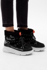 F WD BLACK Logo snow boots