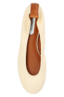 Lanvin cream Leather ballet flats