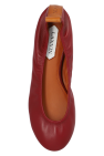 Lanvin RED Leather ballet flats