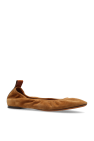 Lanvin BROWN Suede Ballet Flats