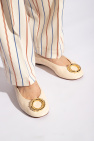 Lanvin cream ‘Melodie’ leather ballet flats