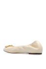 Lanvin cream ‘Melodie’ leather ballet flats
