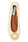 Lanvin cream ‘Melodie’ leather ballet flats