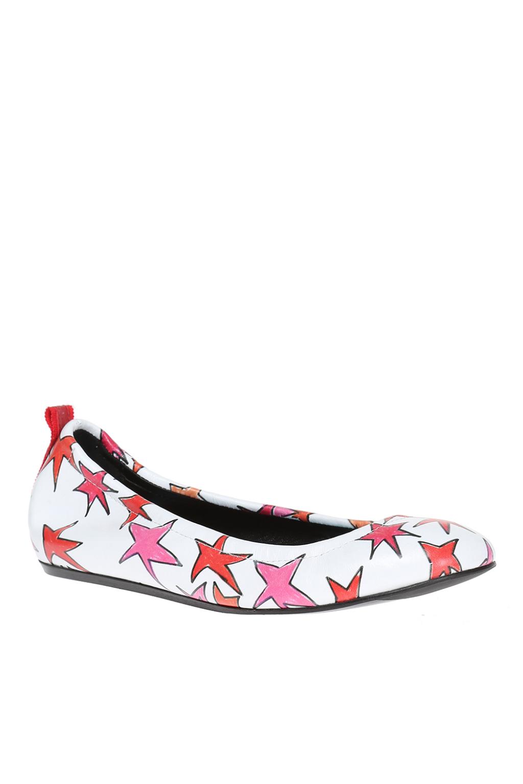 printed ballet flats